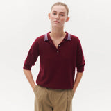 BETA STUDIOS Mari Polo cashmere strik - Pomegranate
