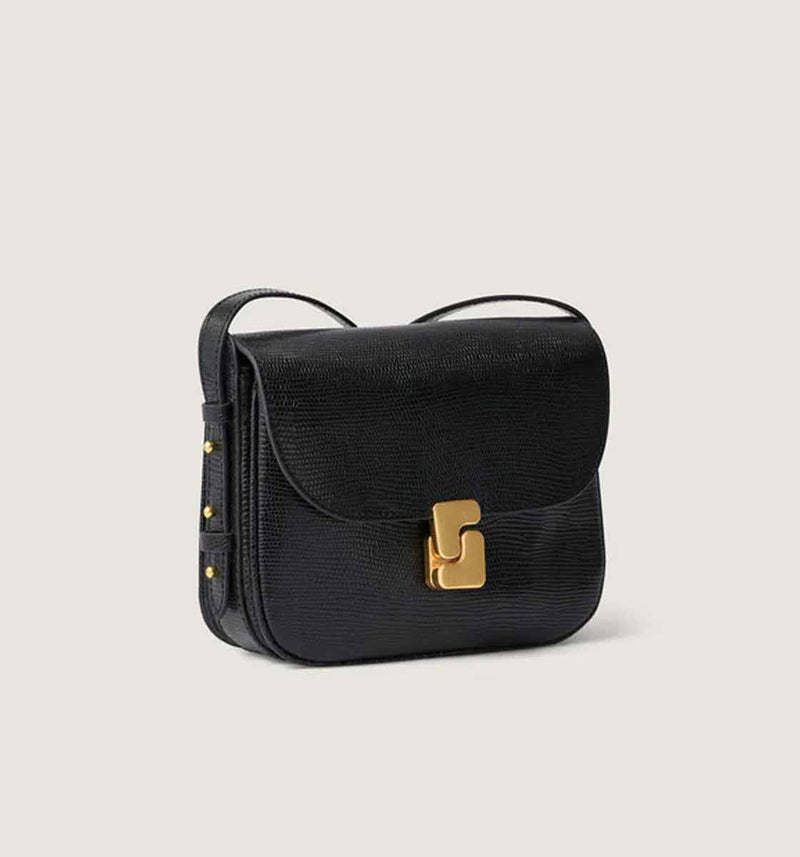 SOEUR Bellissima Mini taske - sort lizard