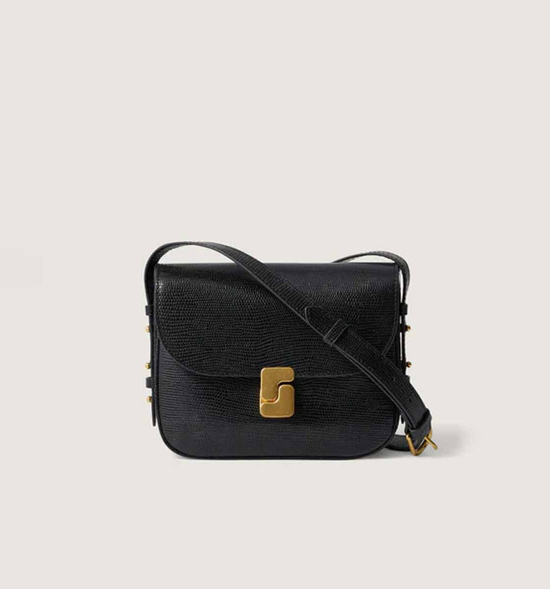 SOEUR Bellissima Mini taske - sort lizard