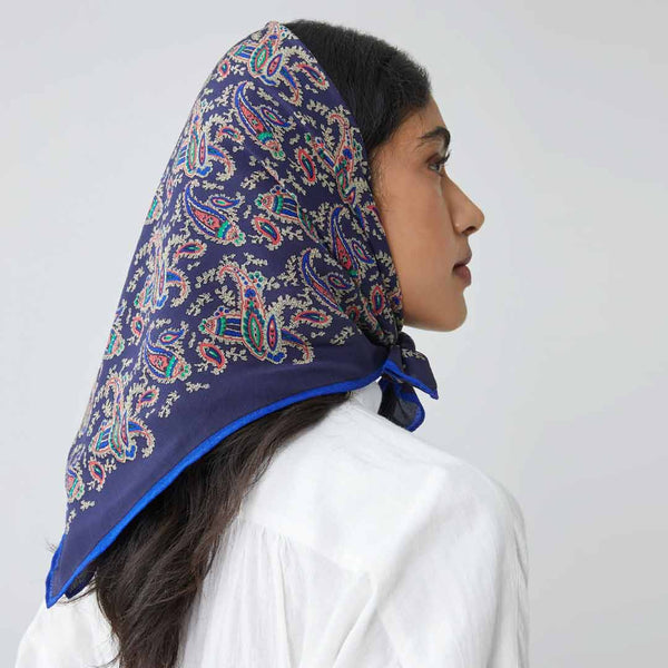 MOISMONT Colibri silke tørklæde N°763 - Uniform