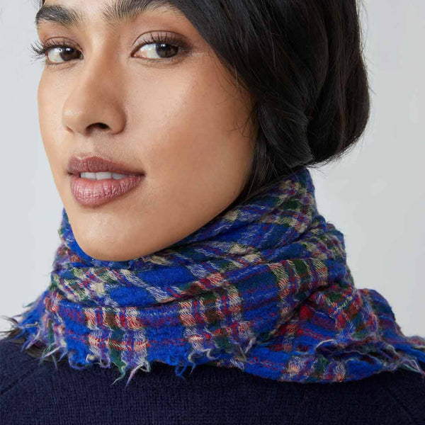 MOISMONT Magda tørklæde No. 793 - Royal Blue