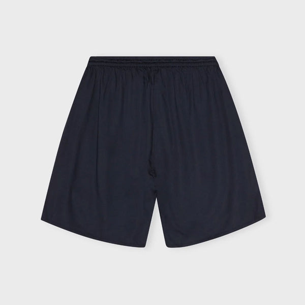 MOSHI MOSHI MIND Liana silky shorts - navy blå