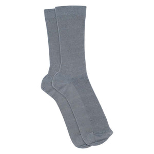 Blå, ribbede strømper i bomuld fra MP i HAUSFRAU butikkerne