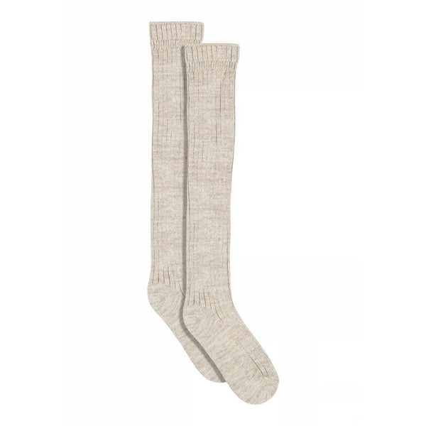 MP 69508 Megan knæ strømper - Light Brown Melange