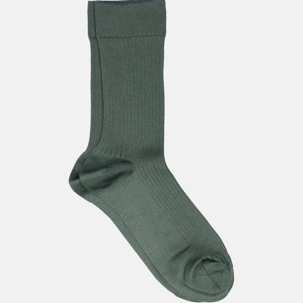 MRS. HOSIERY Silky Classic strømper - mørke grøn