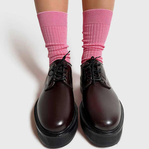 MRS. HOSIERY Silky Classic strømper - Hot pink