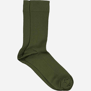 MRS. HOSIERY Silky Classic strømper - Dark Forest grøn
