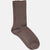 MRS. HOSIERY Merino fine strømper - brun