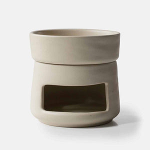 Aroma lampe til fyrfadslys i hvid fra no 17 therapy