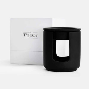 Aroma lampe til fyrfadslys i sort fra no 17 therapy