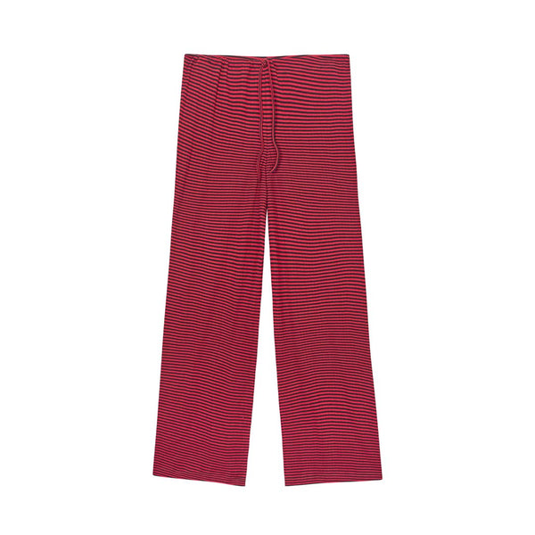NØRGAARD PÅ STRØGET Nova bukser - sort/rød fine stripe