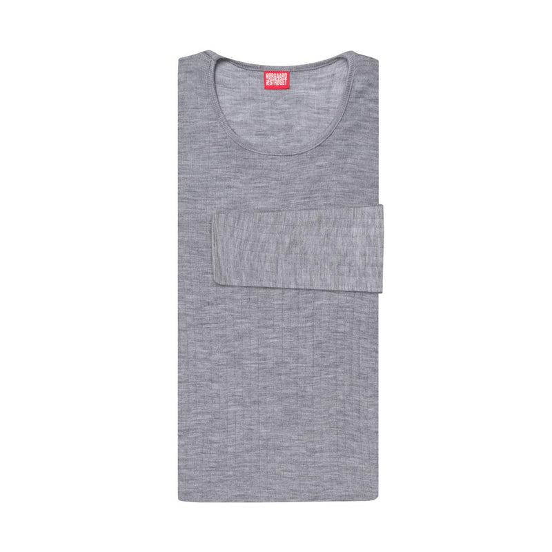 NØRGAARD PAA STRØGET #101 wool bluse - Light Grey