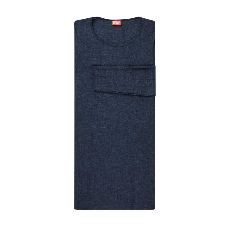 NØRGAARD PAA STRØGET #101 wool bluse - marine blå