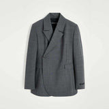 HERSKIND Lilith blazer jakke - light grey pinstripe