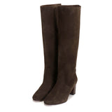 ANONYMOUS COPENHAGEN Henriette Calf suede støvler - coffee brune