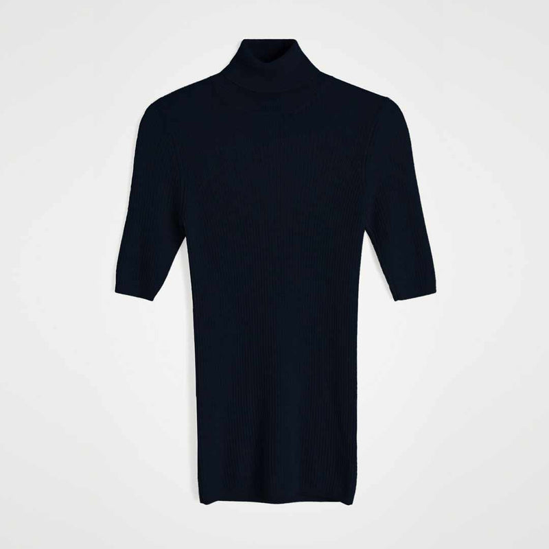 HERSKIND Evangelista merino uld bluse - navy blå