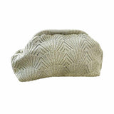 PICO Small Shelly clutch - Sage glitter