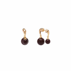 PICCO Cassio Studs øreringe - brun