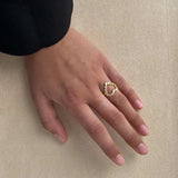 PICO Elva Heart Crystal Ring - clear