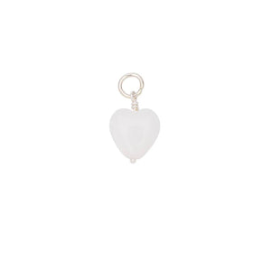 PICO French Heart vedhæng - hvid