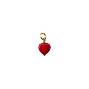 PICO French Heart vedhæng - scarlet