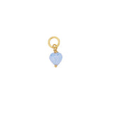 PICO French Mini Heart vedhæng - sky