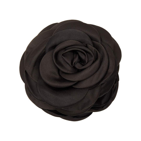 PICO Giant Satin Rose hårklemme - Chocolate