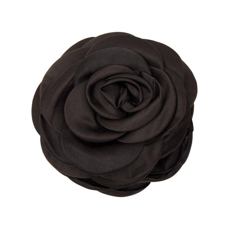 PICO Giant Satin Rose hårklemme - Chocolate