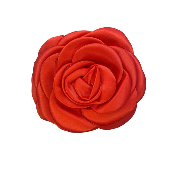 PICO Giant Satin Rose hårklemme - rød