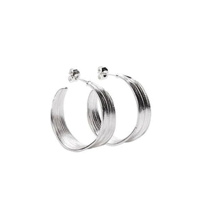 PICO Olive stud øreringe - sølv