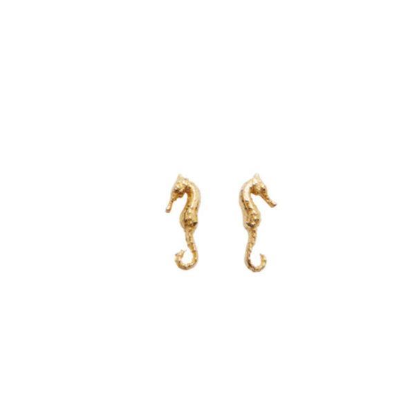 PICO Seahorse stud øreringe - guld