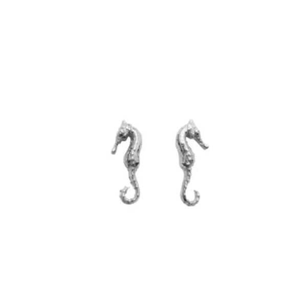 PICO Seahorse stud øreringe - sølv