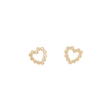 PICO Mina Petite Crystal Studs øreringe - guld