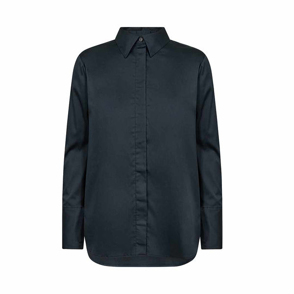 LEVETE ROOM Isla 7 skjorte - dark navy