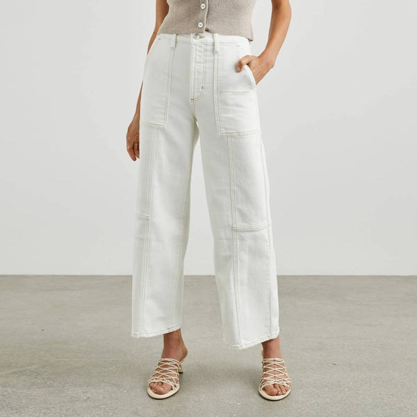 RAILS Getty bukser - Vintage Ecru Contrast Stitch