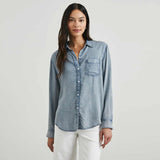 RAILS Ingrid skjorte - Med Vintage Cloud Wash blå