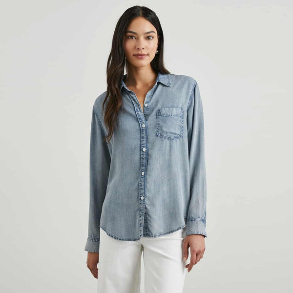 RAILS Ingrid skjorte - Med Vintage Cloud Wash blå