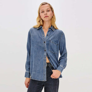 RAILS Atticus denim skjorte - Antique Blue