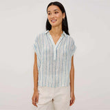 RAILS Tuscany top - windward stripe