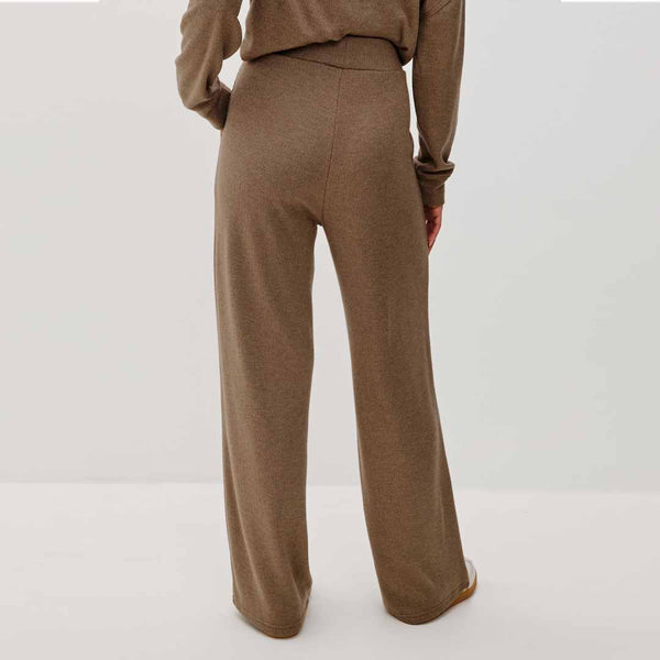 Bløde sweatpant med brede ben i brun fra Rails