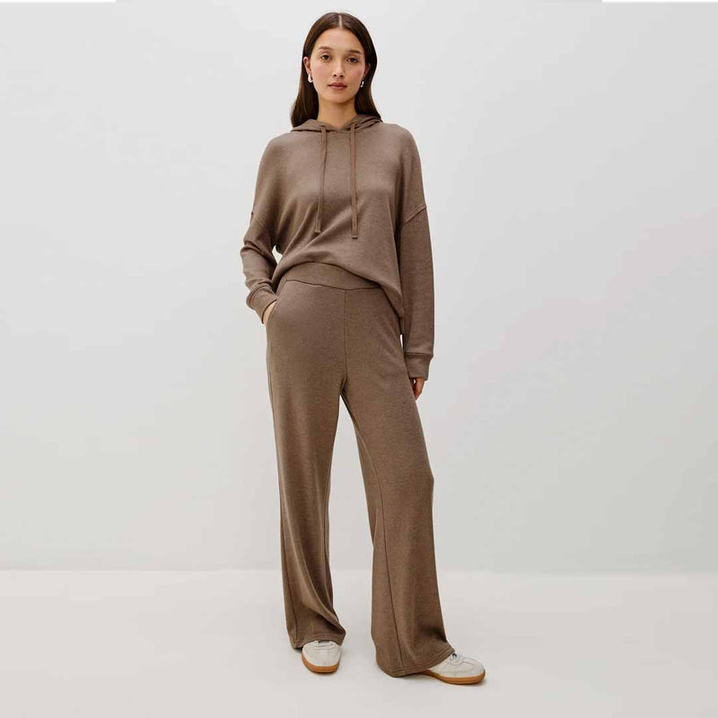 Bløde sweatpant med brede ben i brun fra Rails