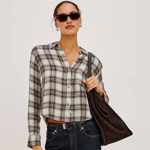 RAILS Malin skjorte - Birch Hickory