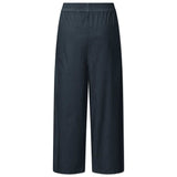 RUE DE TOKYO Pia poplin bukser - dark navy