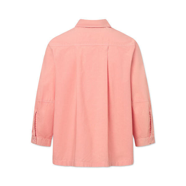 RUE DE TOKYO Sylvie poplin skjorte - peach pink