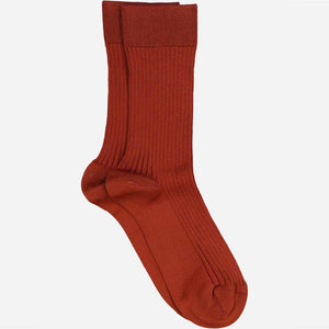 MRS. HOSIERY Silky Classic strømper - Red Rust