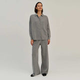 RHEA SH03.05 Knitted Shirt - Mid Grey
