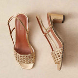 RIVECOUR 592 sandaler - guld