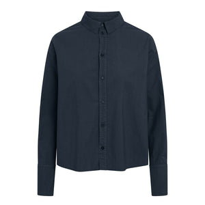 RUE DE TOKYO Sylina skjorte - dark navy poplin