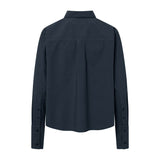 RUE DE TOKYO Sylina skjorte - navy poplin