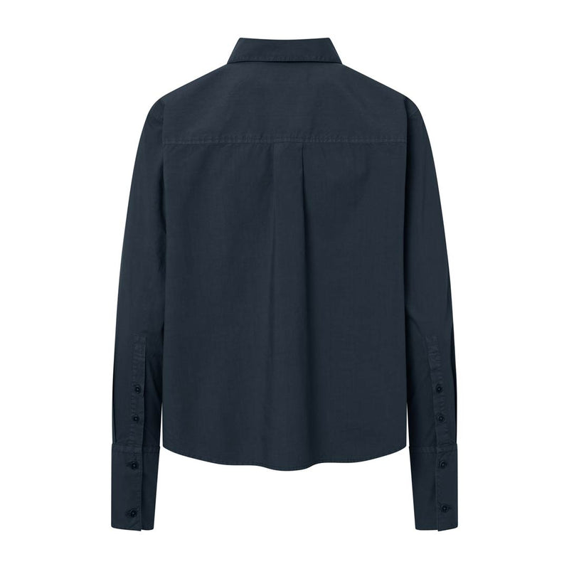 RUE DE TOKYO Sylina skjorte - navy poplin